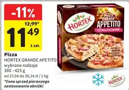 Intermarche Pizza grande appetito z szynką i pieczarkami Hortex oferta