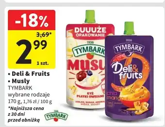 Intermarche Mus chia mango Tymbark Deli & Fruits oferta