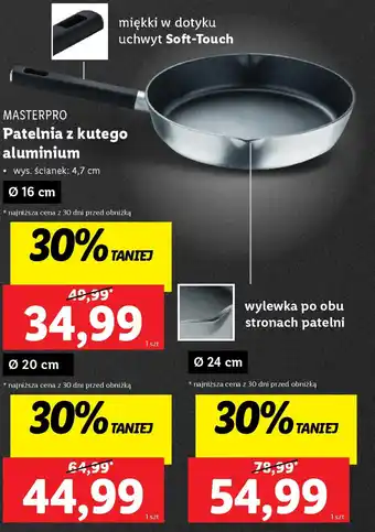 Lidl MASTERPRO Patelnia z kutego aluminium oferta