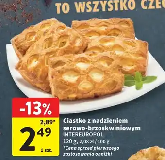 Intermarche Ciastko z nadzieniem serowo-brzoskwiniowym Inter Europol oferta