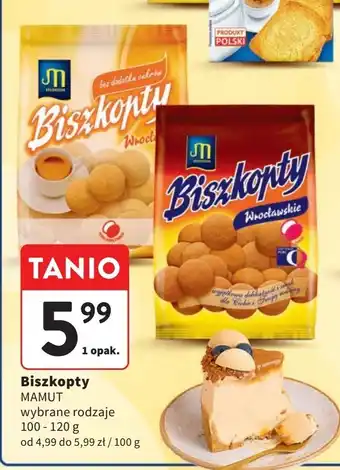 Intermarche Biszkopty wrocławskie delikatesowe Mamut oferta