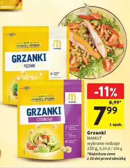 Intermarche Grzanki czosnkowe Mamut oferta