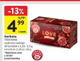 Intermarche Herbata pomegranate Teekanne Love oferta