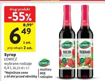 Intermarche Syrop truskawkowy Łowicz oferta