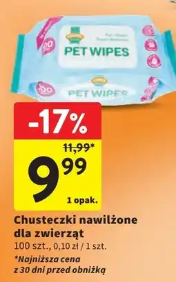 Intermarche Chusteczki dla zwierząt oferta