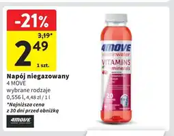 Intermarche Napój witaminy + minerały 4Move Vitamin Water oferta