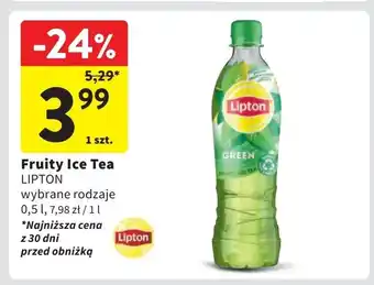 Intermarche Herbata mrożona classic Lipton Green Ice Tea oferta