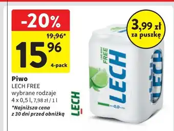 Intermarche Piwo Lech Free Limonka Z Miętą oferta