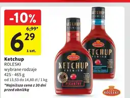 Intermarche Ketchup łagodny premium bez dodatku cukru Roleski oferta