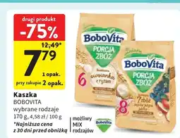 Intermarche Kaszka bezmleczna 7 zbóż jagoda jeżyna jabłko Bobovita Porcja Zbóż oferta