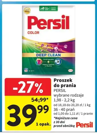 Intermarche Proszek do prania deep clean Persil Color oferta