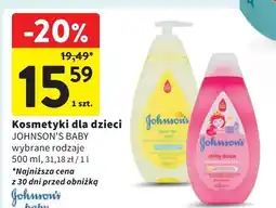 Intermarche Szampon łagodny z pompką Johnson's Baby oferta