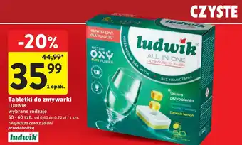 Intermarche Tabletki do zmywarek lemon Ludwik All In One oferta