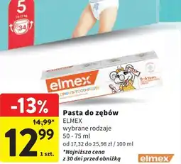 Intermarche Pasta do zębów dla dzieci w wieku 0-6 lat Elmex Junior oferta