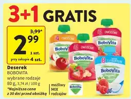 Intermarche Owoce z jogurtem w tubce truskawki-maliny Bobovita Jogomi! oferta