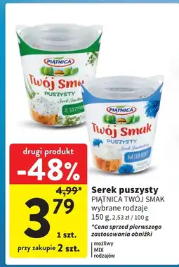 Intermarche Serek puszysty ze szczypiorkiem Piątnica Twój Smak oferta