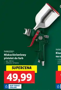 Lidl PARKSIDE Niskociśnieniowy pistolet do farb oferta