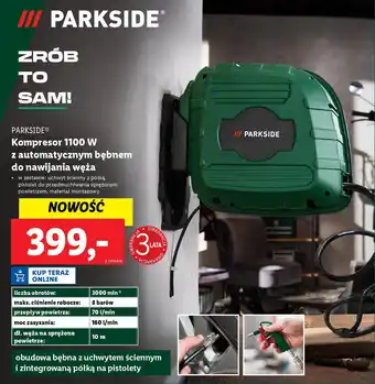 Lidl PARKSIDE Kompresor 1100 W oferta