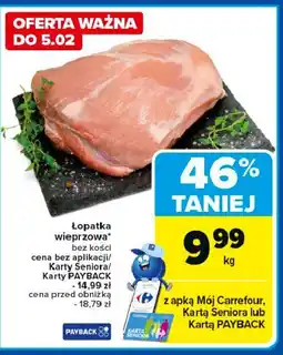 Carrefour Market Łopatka wieprzowa bez kości oferta