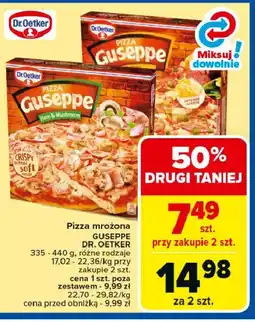 Carrefour Market Pizza salami & cheddar sauce Dr. oetker guseppe oferta