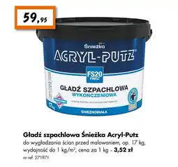 Bricoman Gładź szpachlowa Śnieżka oferta