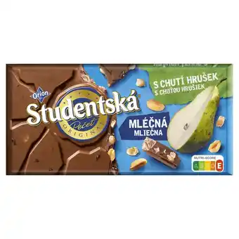 Makro Orion Studentská Czekolada mleczna z orzechami żelkami kawałkami galaretki gruszkowej 170 g oferta