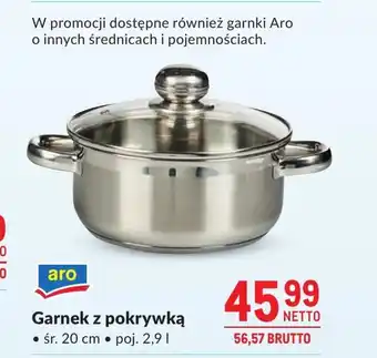 Makro Garnek z pokrywką Aro oferta