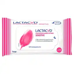 Auchan Lactacyd Sensitive Chusteczki do higieny intymnej 15 sztuk oferta