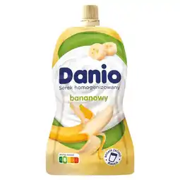 Auchan Danio Serek homogenizowany bananowy 120 g oferta