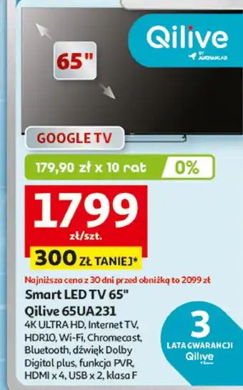 Auchan Smart tv Qilive oferta