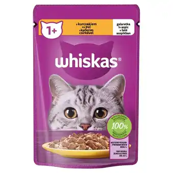 Topaz Whiskas Mokra karma dla kotów z kurczakiem galaretka 85 g oferta