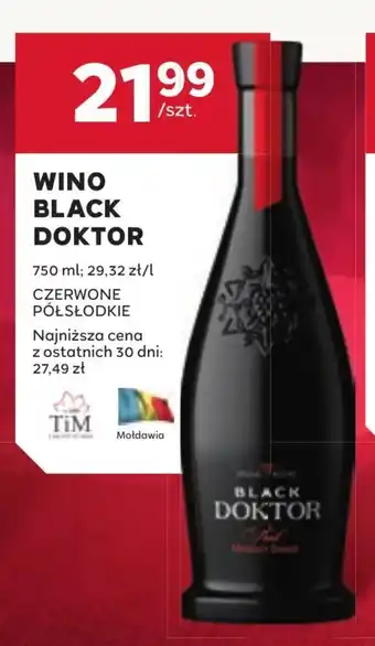 Stokrotka Wino półsłodkie Black Doktor oferta