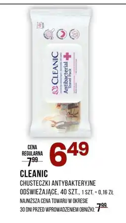 Drogerie Natura Chusteczki antybakteryjne Cleanic oferta