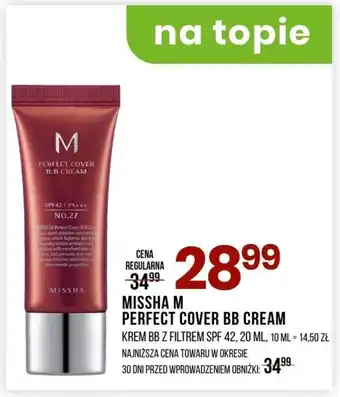 Drogerie Natura Krem z filtrem Missha oferta