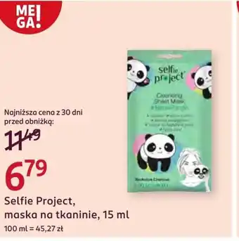 Rossmann Maska do twarzy Selfie project oferta