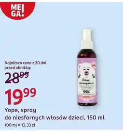 Rossmann Spray do włosów Yope oferta