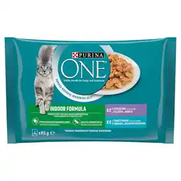 Rossmann PURINA ONE Indoor Formula Karma dla kotów 340 g (4 x 85 g) oferta