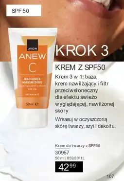 Avon Krem nawilżający do twarzy Avon oferta