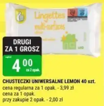 bi1 CHUSTECZKI UNIWERSALNE LEMON 40 szt. oferta