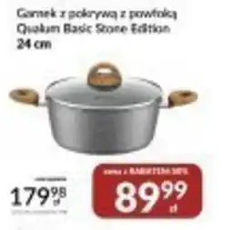 bi1 Garnek z pokrywą z powłoką Qualm Basic Stone Edition 24 cm oferta