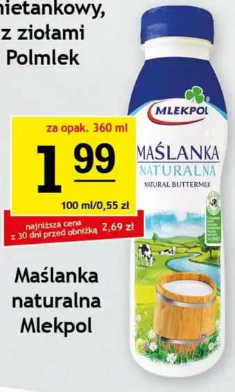 Gram Market Maślanka naturalna Mlekpol oferta