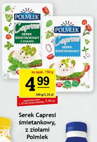 Gram Market Serek Capresi śmietankowy, z ziołami Polmlek oferta