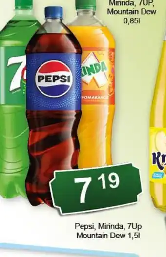 Eden Pepsi, Mirinda, 7up, Mountain Dew oferta