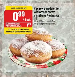 Polomarket Pączek z pudrem z nadzieniem wieloowocowym Pychatka oferta