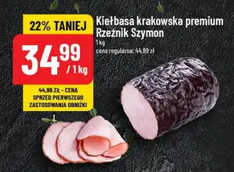 Polomarket Kiełbasa krakowska premium Rzeźnik szymon poleca oferta