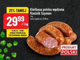 Polomarket Kiełbasa polska wędzona Rzeźnik szymon poleca oferta