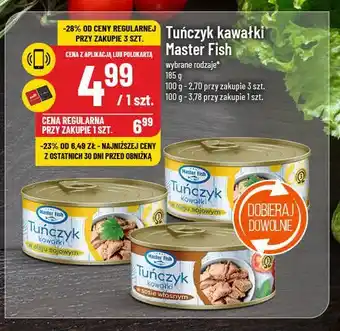 Polomarket Tuńczyk kawałki w oleju sojowym Master fish oferta