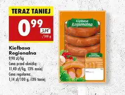 Biedronka Kiełbasa regionalna oferta