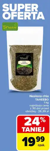 Carrefour Nasiona chia TAHEEBO oferta