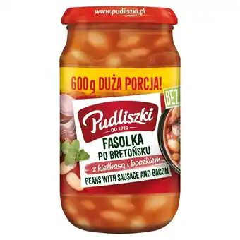 Dino Pudliszki Fasolka po bretońsku z kiełbasą i boczkiem 600 g oferta